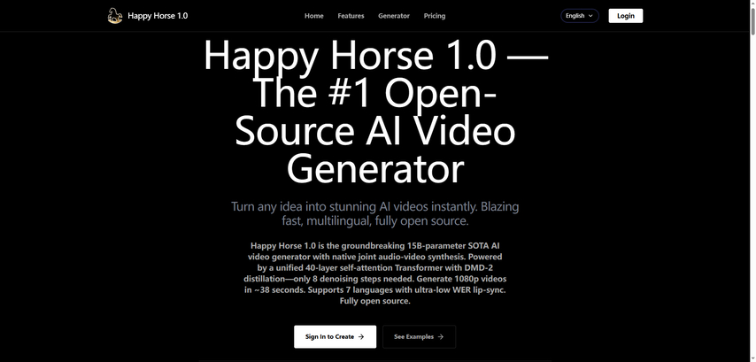 happyhorse 1.0 overview