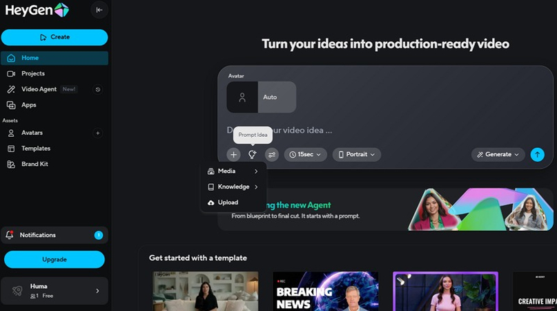 HeyGen AI Video Generation Process