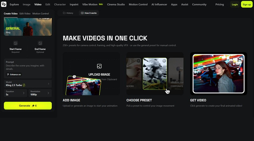 Higgsfield Drawing to Video