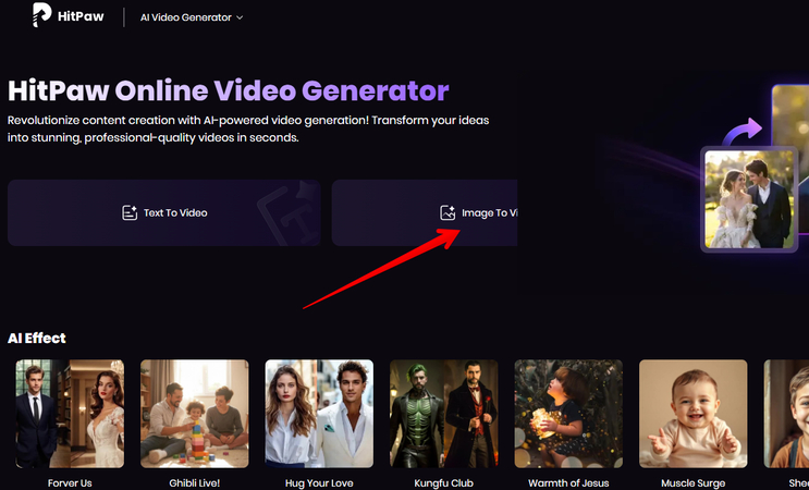 HitPaw AI Image to Video Generator