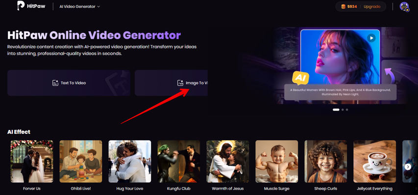 HitPaw AI Text to Video Generator