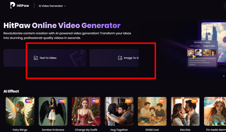 HitPaw AI Text to Video Generator