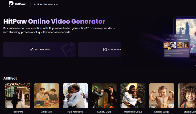 HitPaw AI Video Generator Lumen5 alternative