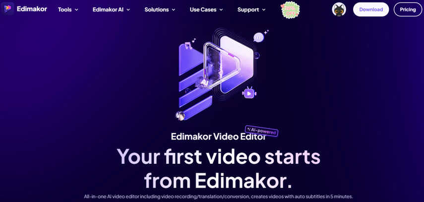 HitPaw Edimaker to edit YouTube videos