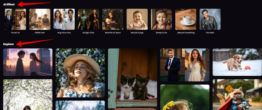 HitPaw Online Video Generator AI effects and templates