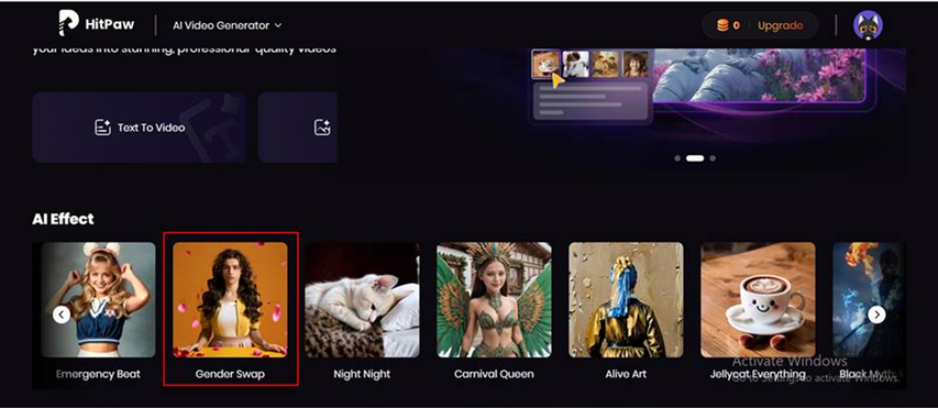 select image to video gender swap