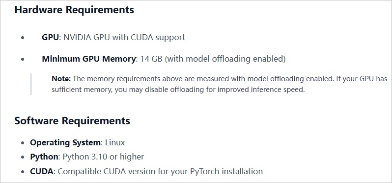 hunyuanvideo 1.5 system requirements