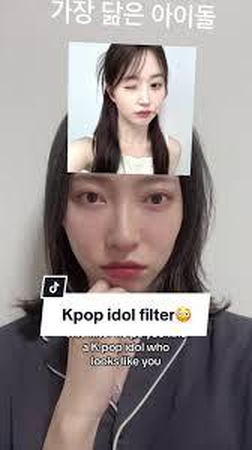 selfie face scan matches kpop idol