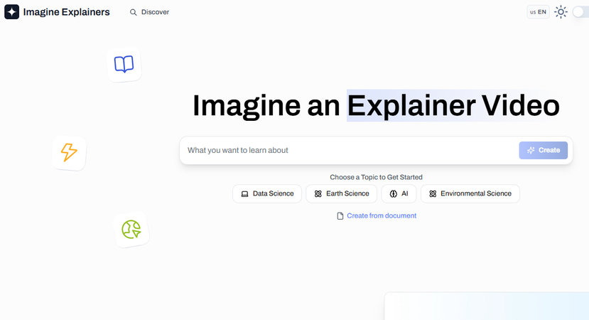 Imagine Explainers AI explainer video maker