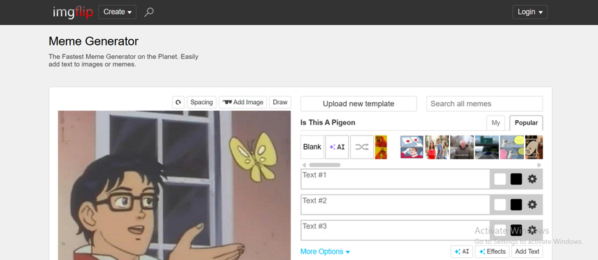 generate spongebob ai memes with imgflip