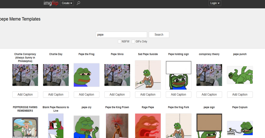 Imgflip Pepe meme generator