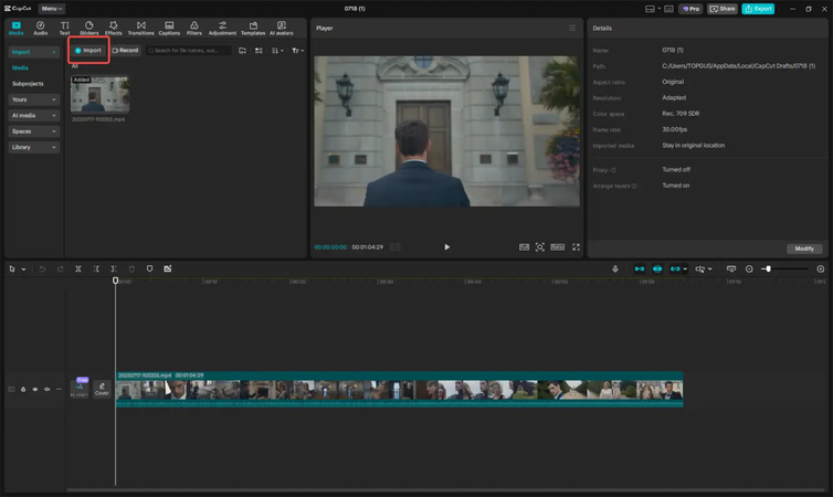 make lyric video capcut