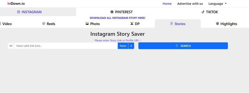 InDown.io best Instagram Story downloader