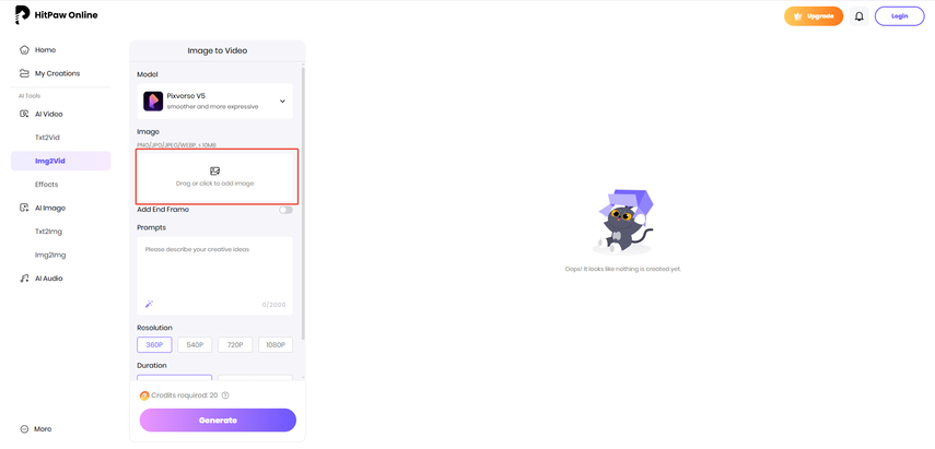 upload and arrange images