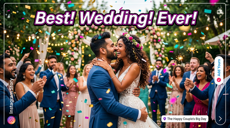 instagram wedding caption