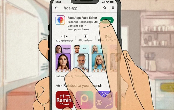 download and install faceapp app