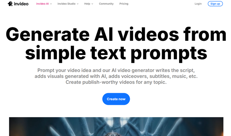 InVideo AI Pictory AI alternative