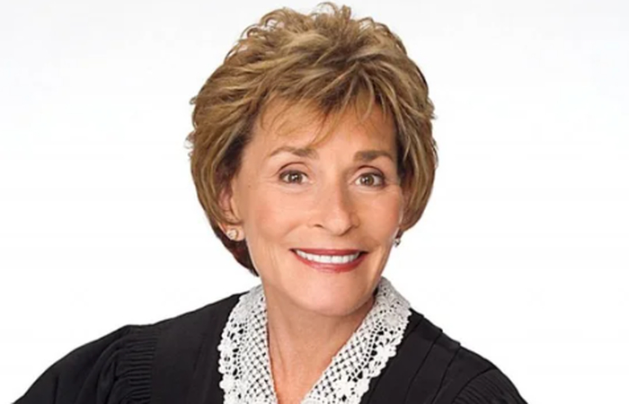 Judge Judy's straight-faced image to make a baby video