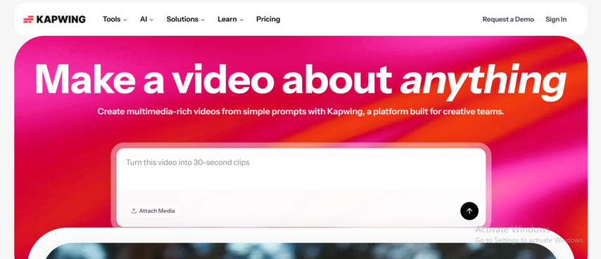 online video editor with ai features
