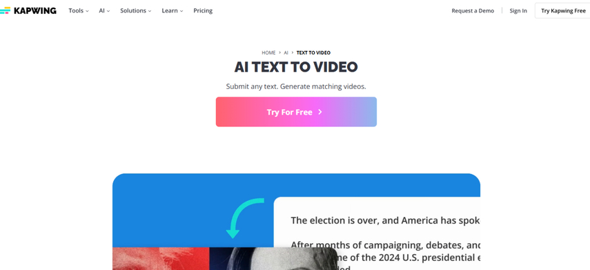 Kapwing Minimax AI Video Generator alternative