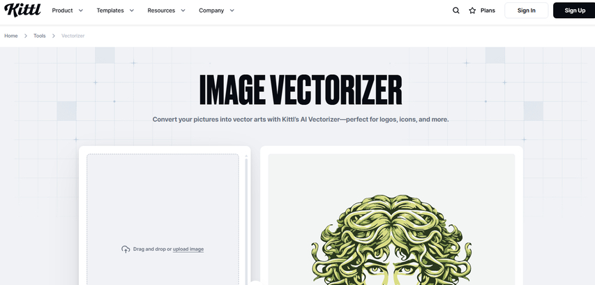 Kittl AI image vectorizer