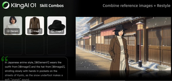 controle criativo de vídeo do klingai o1