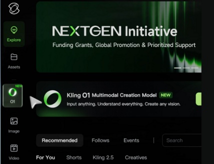 klingai-video-o1 em funcionamento