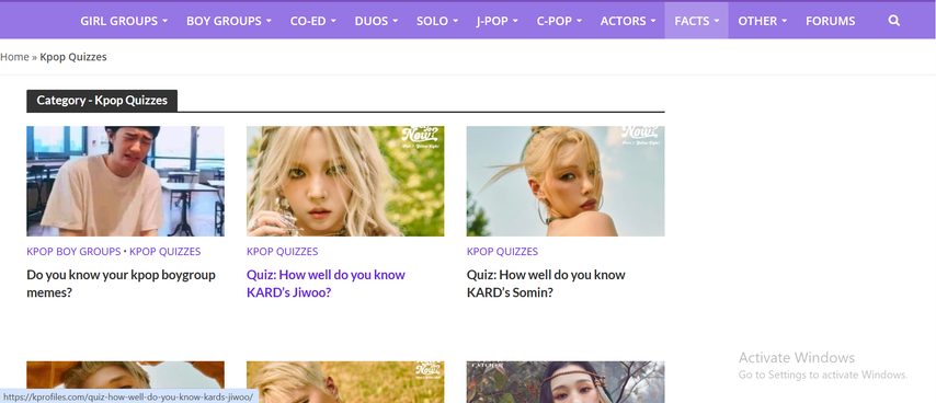 community made kpop quiz variety