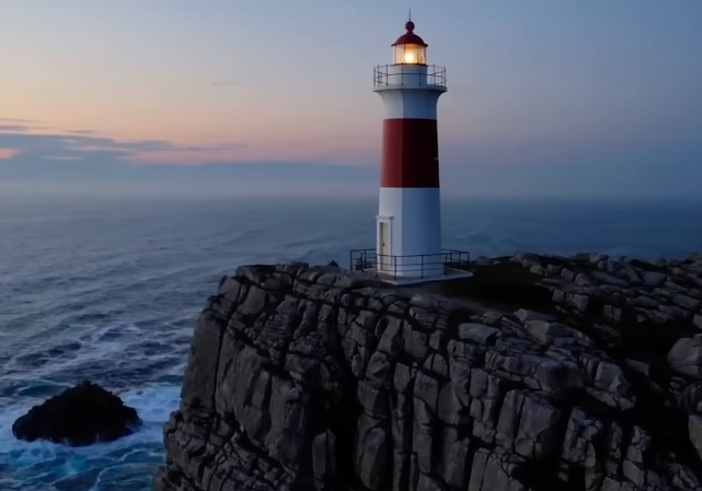 Lighthouse video generated in Sora