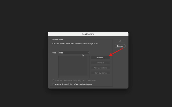 Loading two pictures in Adobe Photoshop