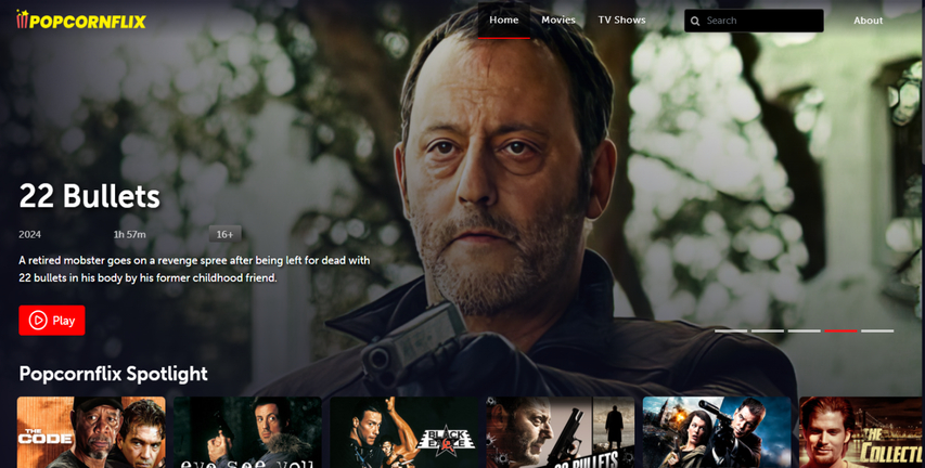 LookMovie2to alternative Popcornflix