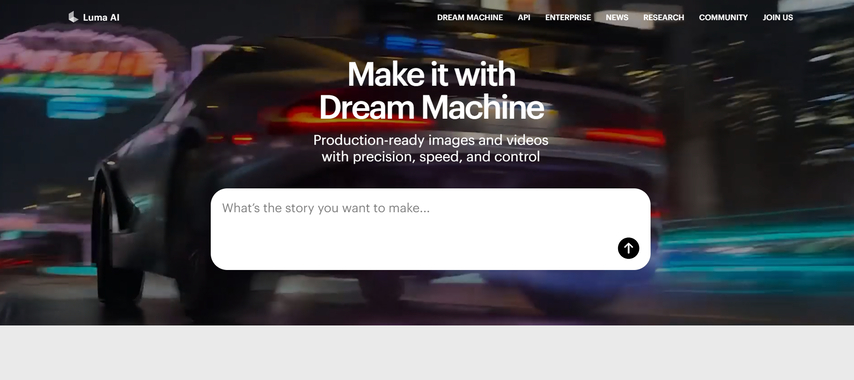 cinematic style hailuo ai video alternative luma ai