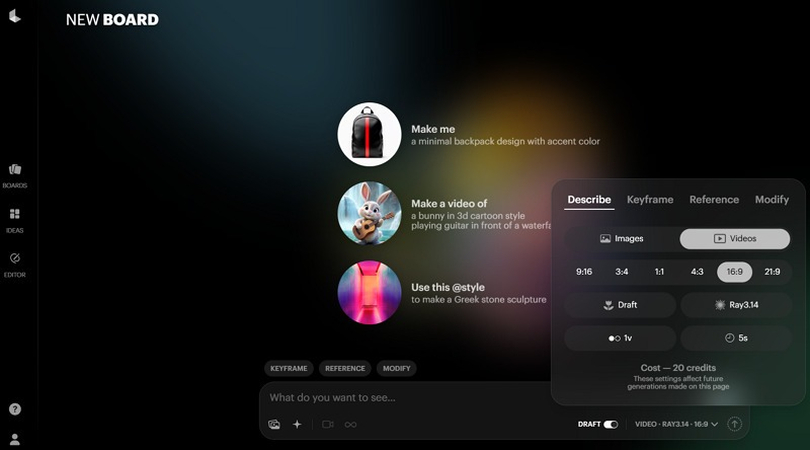 Luma AI Change Video from Portrait to Landscape