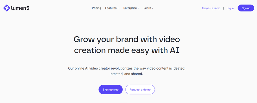 Lumen5 AI video generator