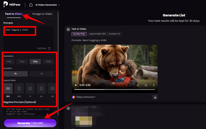 Making an AI hug video from text prompts