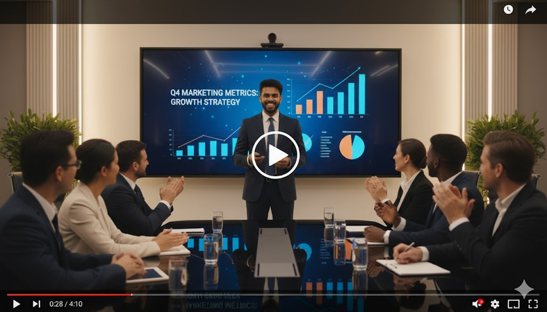 marketing presentation sora prompt