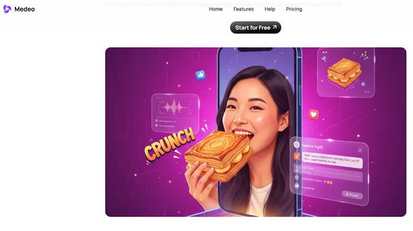 Medeo AI Lava Mukbang Generator