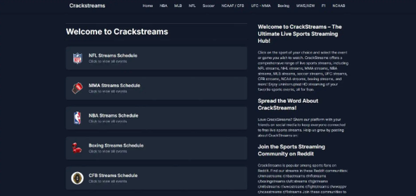 StreamEast alternative CrackStreams