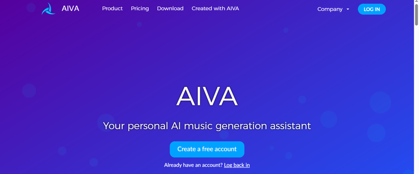 music extender aiva