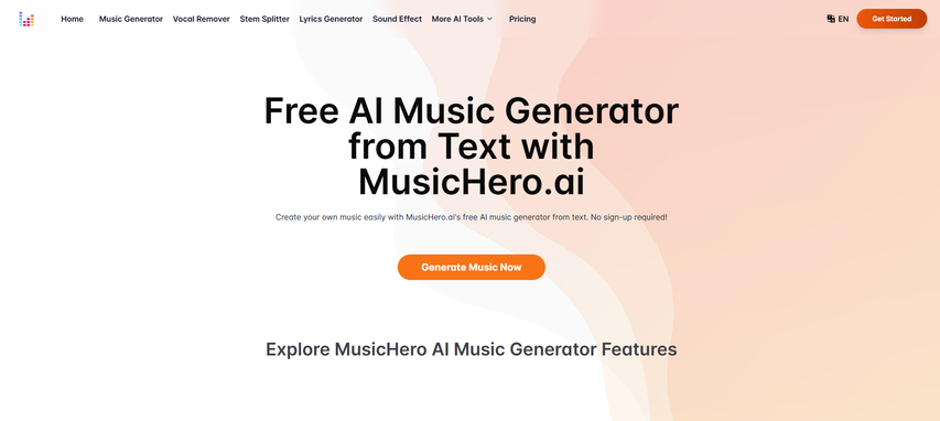 musichero.ai Music Generator AI