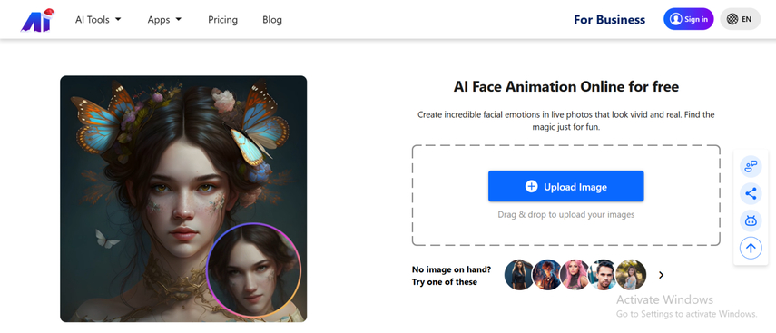 nero ai face animation