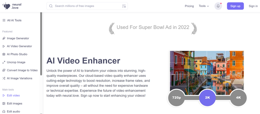 neural love tool for video style transfer