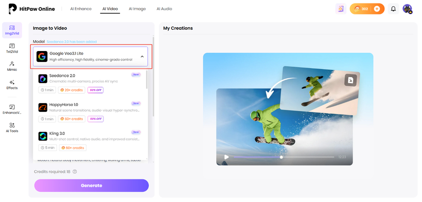 launch hitpaw online image to video generator