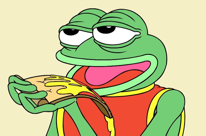 Pepe the Frog Feels Good scene