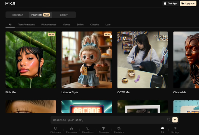 Pika AI Happy New Year video generator
