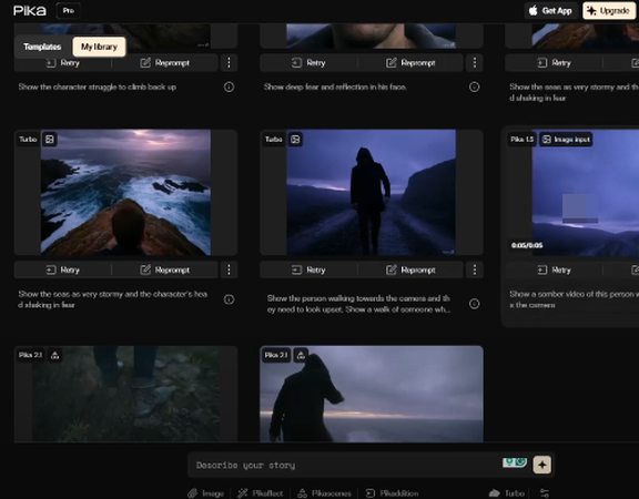 PIKA AI music video generator