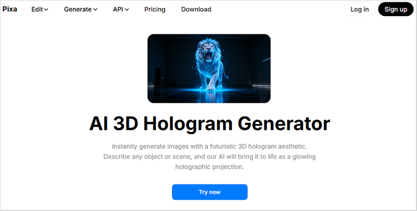 futuristic hologram visuals