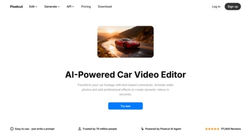 pixelcut ai car video generator