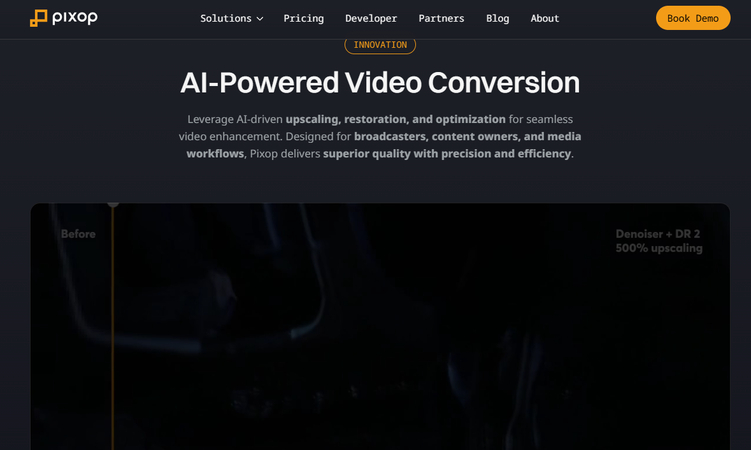 Pixop AI video extender