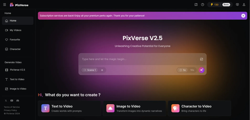 pixverse ai video generator